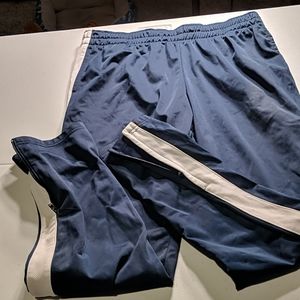 Blue and white men's athletic pants